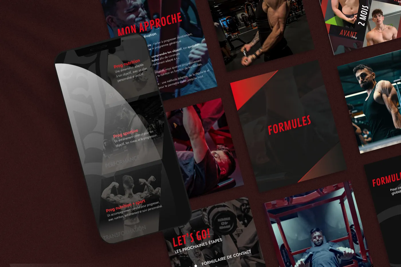 Stories et publications Instagram de FJ Training, coaching sportif et nutrition